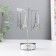 Summary Metal for 1 candle "Carousel. Paris" d = 5 cm silver 7.5x7.5x13 cm