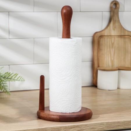 Magistro Sandal paper towels holder, 17 × 34 cm, sandalwood-1