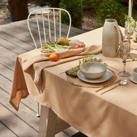 Ethel tablecloth ECO, central, 136x220 cm, 70% HL, 30% linen, 190 g/m2-1