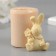 Silicone Mold "Hare with a bouquet" 3.8x2.7x5.4 cm mix