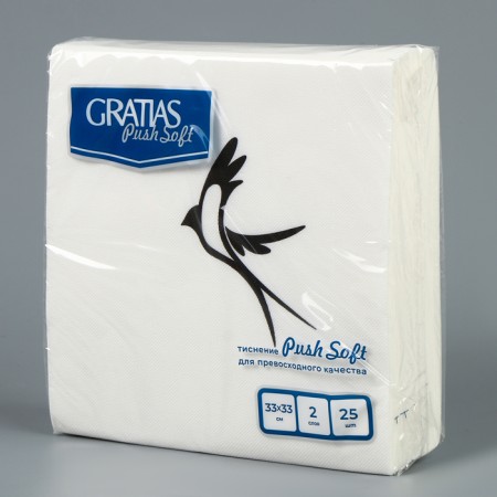 Paper Napkin 2 Cl., 33 cm, 25 l. Gratias "Swallow"-2