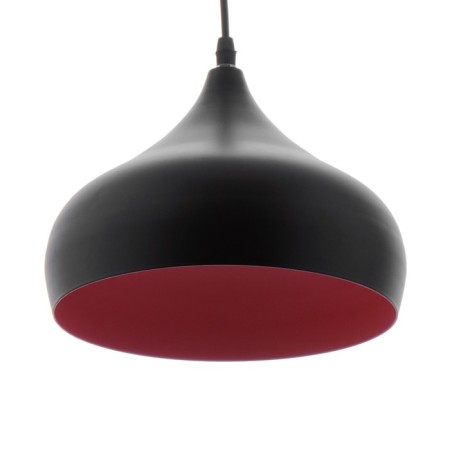 Suspension Bayerlux "Dome Duo" E27 Black-Red 24x24x18-118cm-1