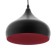 Suspension Bayerlux "Dome Duo" E27 Black-Red 24x24x18-118cm