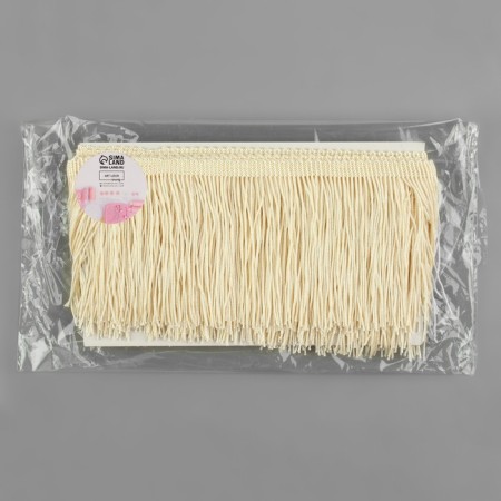 Decorative braid "Furger", 10 cm, 5 ± 0.5 m, beige color-2