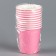 A single -single -paper glass, plain, pink color, 205 ml