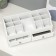 Casket Wood for Jewelry and Cosmetics 2 Boxes White 35x16.5x17 cm