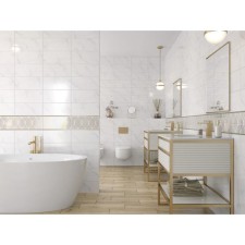 Wall tiles omnia white 200x440 (in packaging 1.05 sq.m)