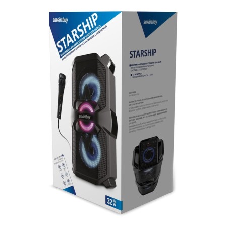 Portable acoustics Smartbuy SBS-5420 Starship 32W, BT, Microphone, MP3, FM black-2