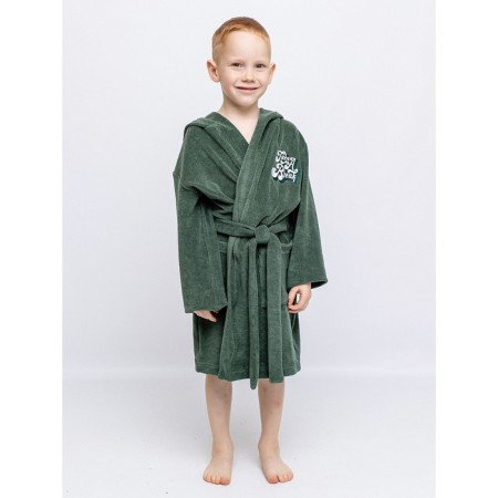 Baby robe, height 110 cm, khaki color