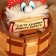 The charm-cap "Be healthy, live rich", on a barrel, 14 x 12 cm, mix