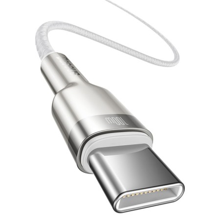 Cable Baseus, Type-C-Type-C, 5 A, 100W, 2 m, white-2