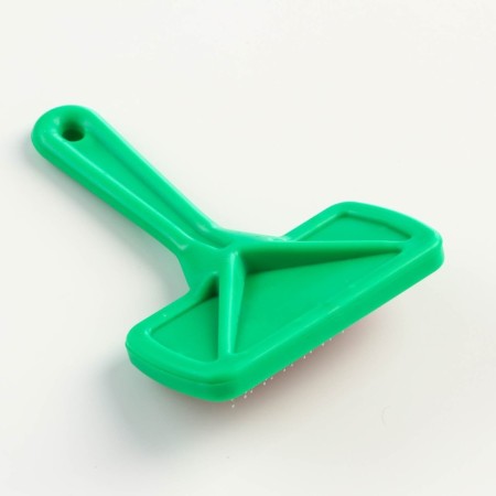 Pucrough "Simple" with drops, with a plastic pen of 9.2 x 13.2 cm, green-1