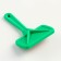 Pucrough "Simple" with drops, with a plastic pen of 9.2 x 13.2 cm, green
