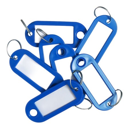 A set of key keycels, 10 pieces, 53 mm, blue color-1