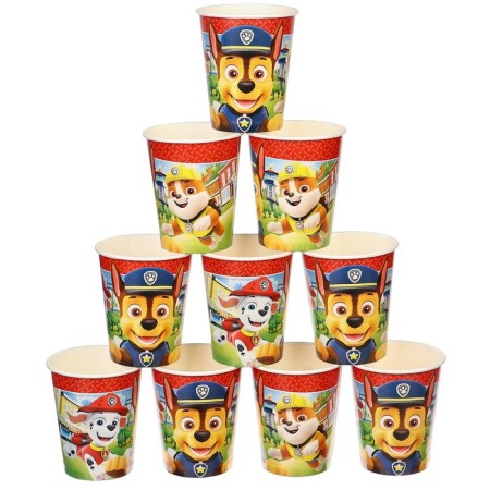 Paper glass "Happy Birthday!", 250 ml, puppy patrol-4