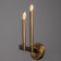 Bra "Barry" 2x40W E14 brass 19.5x12x31 cm