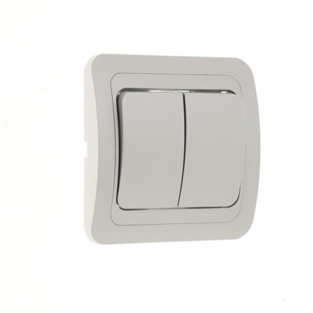Luazon Lighting "Orion" switch, 10 A, 2 keys, hidden, silver-1