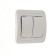 Luazon Lighting "Orion" switch, 10 A, 2 keys, hidden, silver