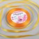 Satin tape, 6 mm × 23 ± 1 m, color yellow-orange No. 17