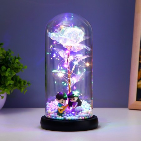 Nightlight "Romance" LED from batteries 3haaa 11x11x21.5 cm Risalux