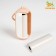 Container-strupid with bags for cleaning (roll 15 bags 29x21 cm), white-pink