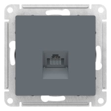 Розетка SE ATLASDESIGN, компьютерная, RJ45, механизм, цвет грифель