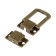 Castle Castle on a box ZM01, 3.2x2.5 cm, Bronze color, 4 pcs TMP