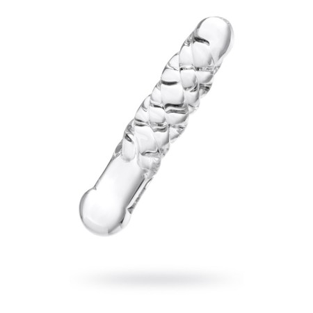 Sexus Glass bilateral phallimitator, glass, transparent, 16 cm