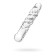 Sexus Glass bilateral phallimitator, glass, transparent, 16 cm
