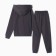 A set for a boy (jumper, trousers), graphite color, height 134 cm