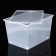 Storage box with a lid, 50 l, 53 × 38 × 30 cm, the color is transparent