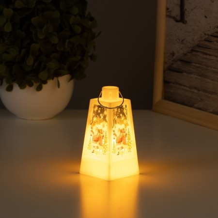 Santa Klaus lamp in the forest 3xlr1130 White 4.4x4.4x9.4cm-2