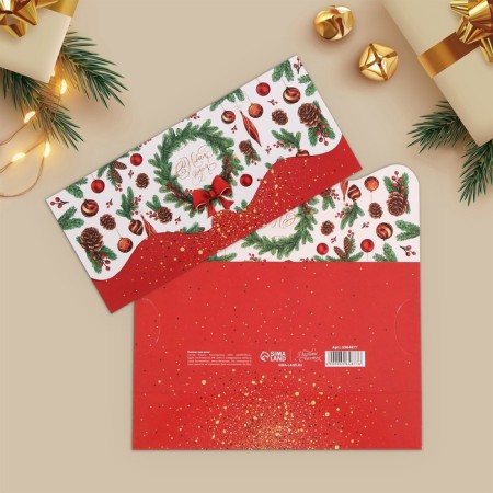 A set of molding envelopes "Wonderful New Year" 10 pieces, 17 x 8 cm, New Year-19