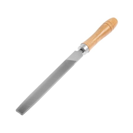 Tundra file, flat, steel U10, wooden handle, No. 2, 150 mm