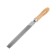 Tundra file, flat, steel U10, wooden handle, No. 2, 150 mm