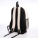 Young backpack from textiles on lightning, 3 pockets, beige color