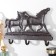 Decorative metal hooks "horses in the field" 30x4x17.5 cm