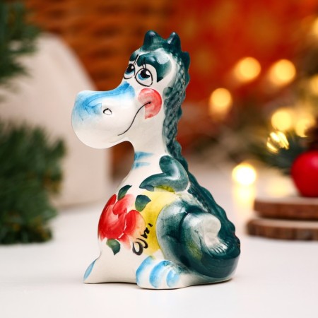 Souvenir "Dragon Platon" Gzhel Color-1