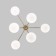 Ceiling light eurosvet marbella 60147/6, E14, 6x40W, 980x980x550 mm, brass color