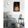 Carty clock is wall-mounted, interior "lion", smooth move, 57 x 35 x 4 cm