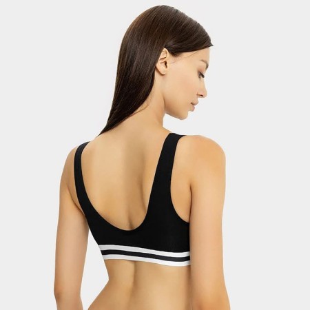 Feminine bustier, black color, size 46 (m)-1