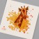 Tattoo on the body color "watercolor. Giraffe" 6x6 cm
