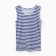 T -shirt men's vest, white/blue color, size 56