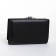 Women's wallet on the button, black color