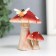 Polystone souvenir "Two fly agaric with a butterfly" 8.2x7.4x6.8 cm