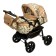 Pilot stroller "pilot", plastic wheels, shades of beige, MIX drawing