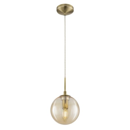 Suspended lamp Citilux "Tommy" CL102013, 15x15x21 cm, 1x40W, E14, brown color