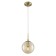 Suspended lamp Citilux "Tommy" CL102013, 15x15x21 cm, 1x40W, E14, brown color