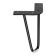 Furniture support Cappio OP06, h = 150mm, d = 8 mm.11*11, matte black color