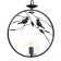 Lamp Bayerlux "Birds" 1he27 40W black 27x14x55cm